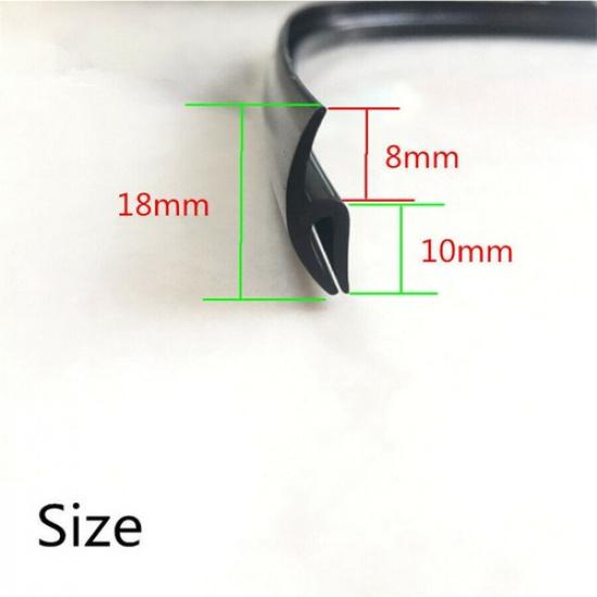 1.7M Rubber Seal Strip Universal for Car Front Windscreen Wiper Waterproof Trim