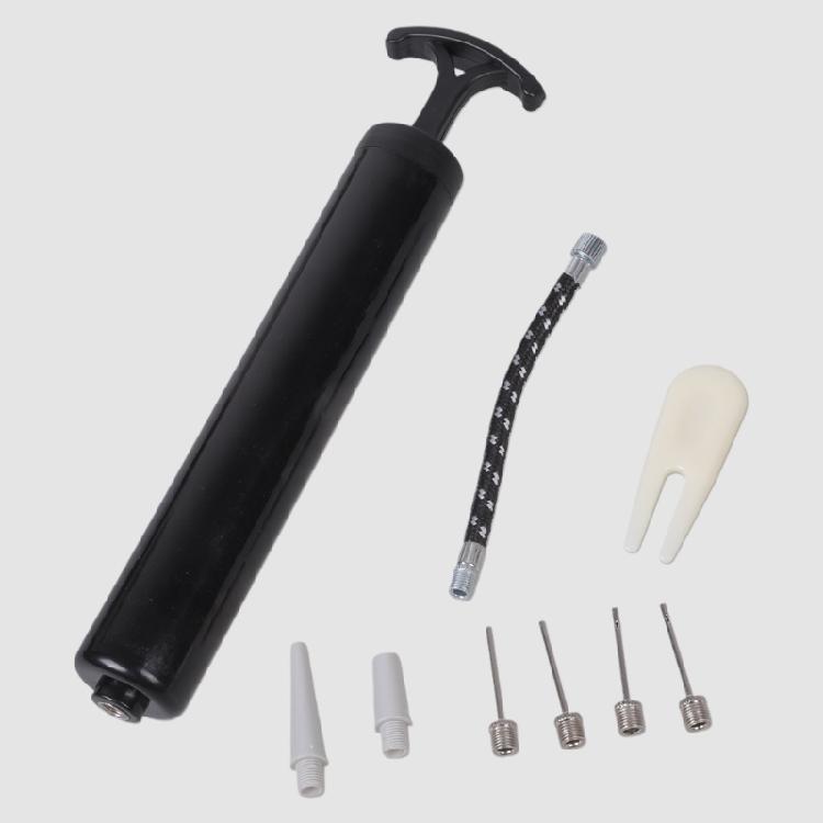 Manual Ball Pumps Portable Air Pumps Bicycles Tire Inflator Sports Ball Pumps with Needle, Hoses, Nozzle Hand Pumps