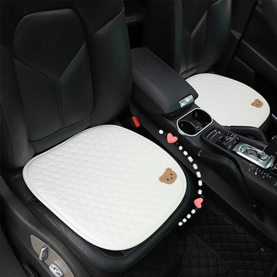 1pc Universal Car Seat Cushion Automobiles Seat Covers Cartoon Cute Bear Thick Thread Breathable Anti Slip Car Accessories