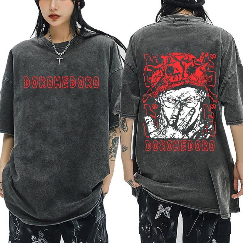 Blumenprint Retro Gewaschenes T-Shirt Locker Rundhalsausschnitt Mode Damen Waschung Kurzer Ärmel Ausbrenn-Druck Damen T-Shirt