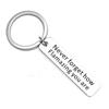 Inspirational "Never Forget How Flamazing" Stainless Steel Keychain