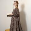 Peulaudeumali Pm_Winter Garden Dress_Brown