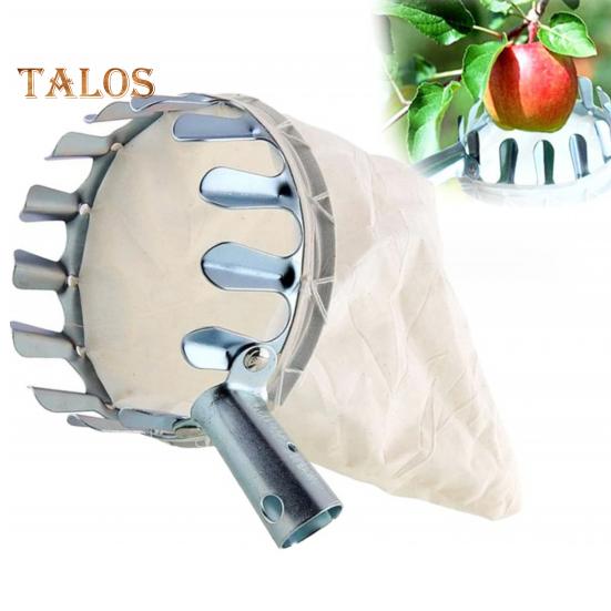 Fruit Picker Pole with Storage Bag Fruit Grabber Home Gardening Orchard Tool for Pear Lemon Orange Apricot Mango Limes