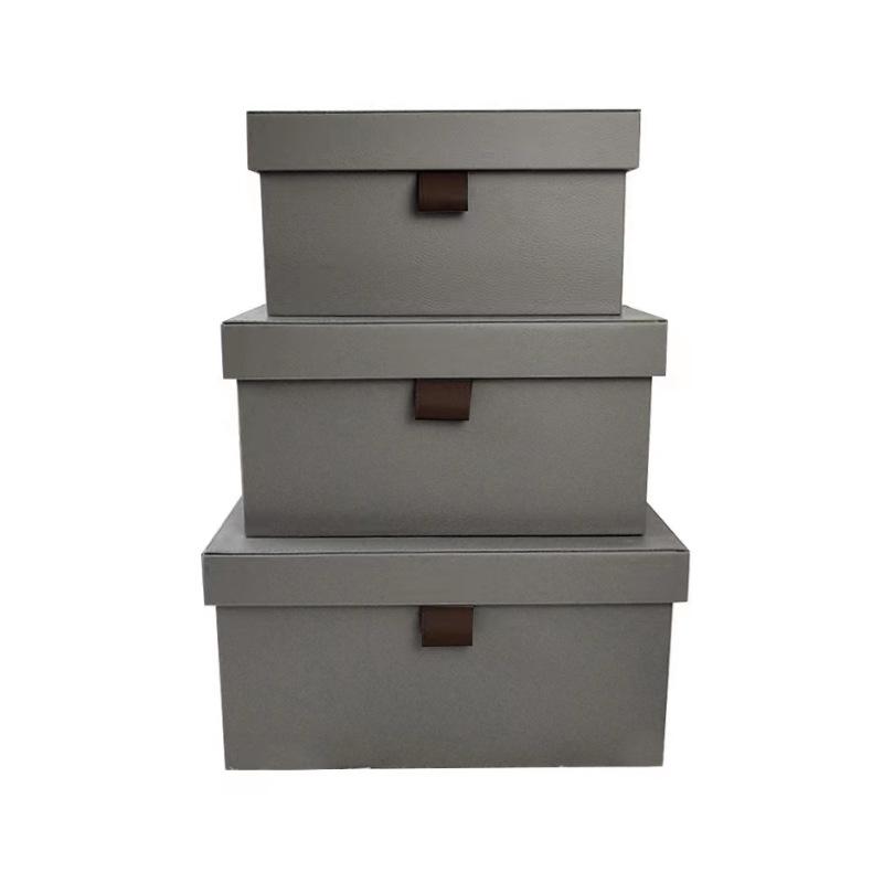 Multifunctional Leather Wardrobe Storage Box - Dustproof & Moistureproof Organizer