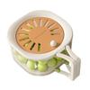 Multifunctional Fruit Washing Bowl With Lid and Handle Kitchen Storage Basin  Fruit And Vegetable