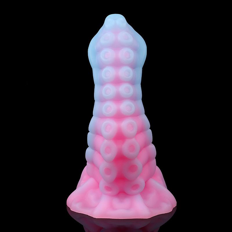 Luminous Octopus Anal Plug - Super Soft Silicone Suction Cup for Anal Stimulation
