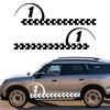 Car Sticker NO.1 Racing Sport Decor Decal For MINI John Cooper S JCW F55 F56 F57 R55 R56 R60 F60 Clubman Tuning Accessories