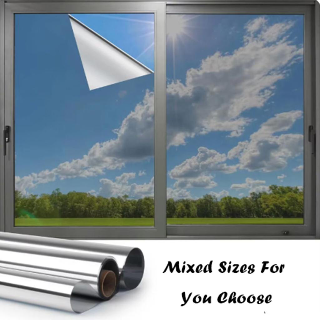 50x500cm Window Privacy Film Office Home Balcony One Way UV Blocking Static Cling Glass Film