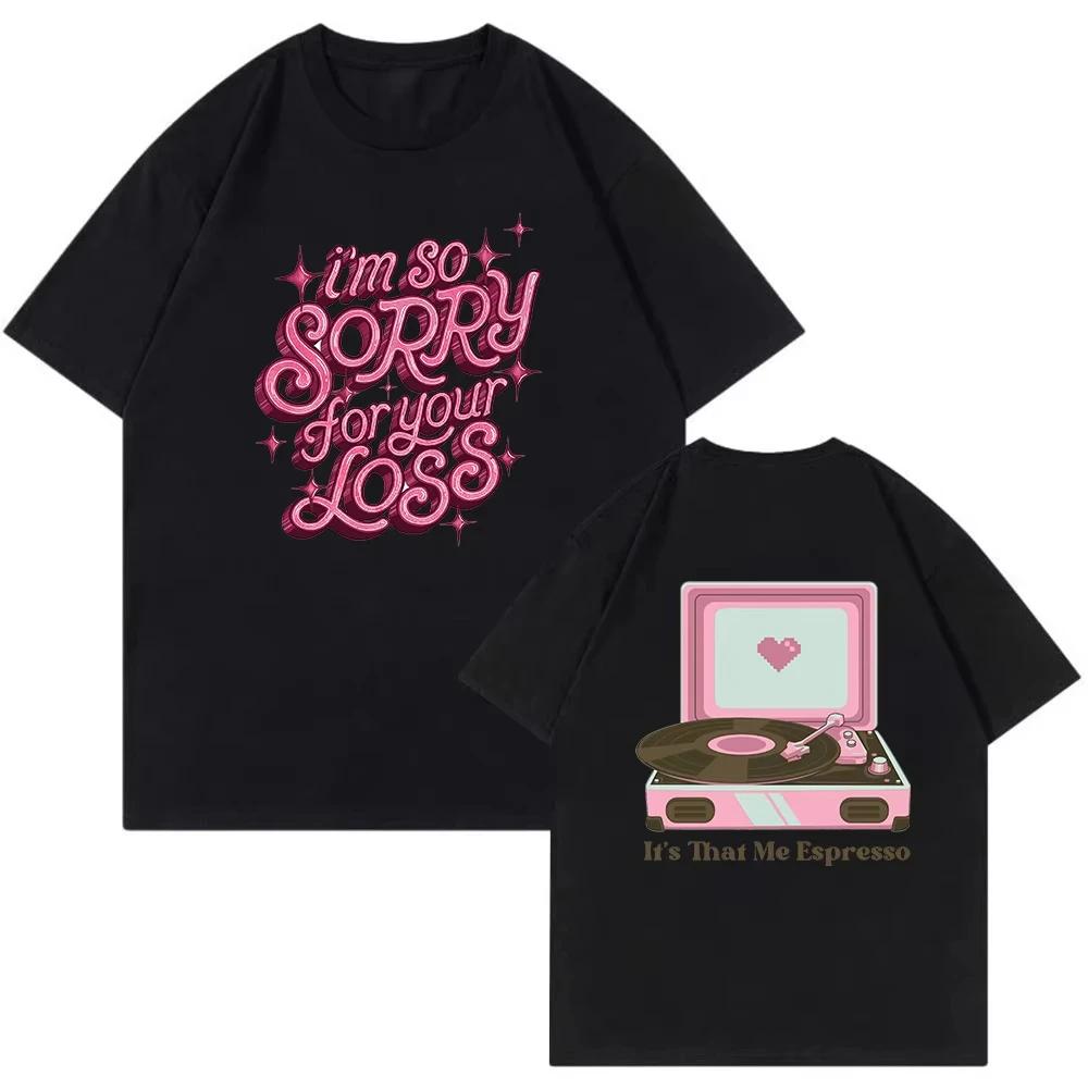 T-shirt per Fan Manica Corta Donna Casual Album That's That Sabrina Carpenter Stampa Estetica Abbigliamento Estivo Manica Corta