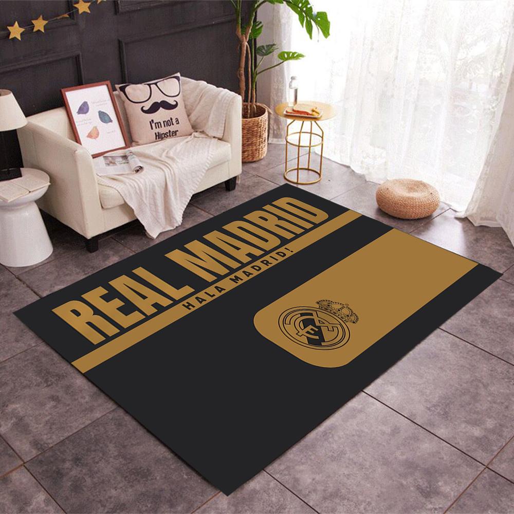 Real Madrid Themed Floor Mat Nonslip Mat Decorative For Living Room Game Room Doormat Machine Washable Vintage Decorative