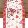 Desktop Ornaments Love Table Flag Tablecloth 33*183cm Table Runner For Festive Atmosphere Event Decoration Valentine's Day Party