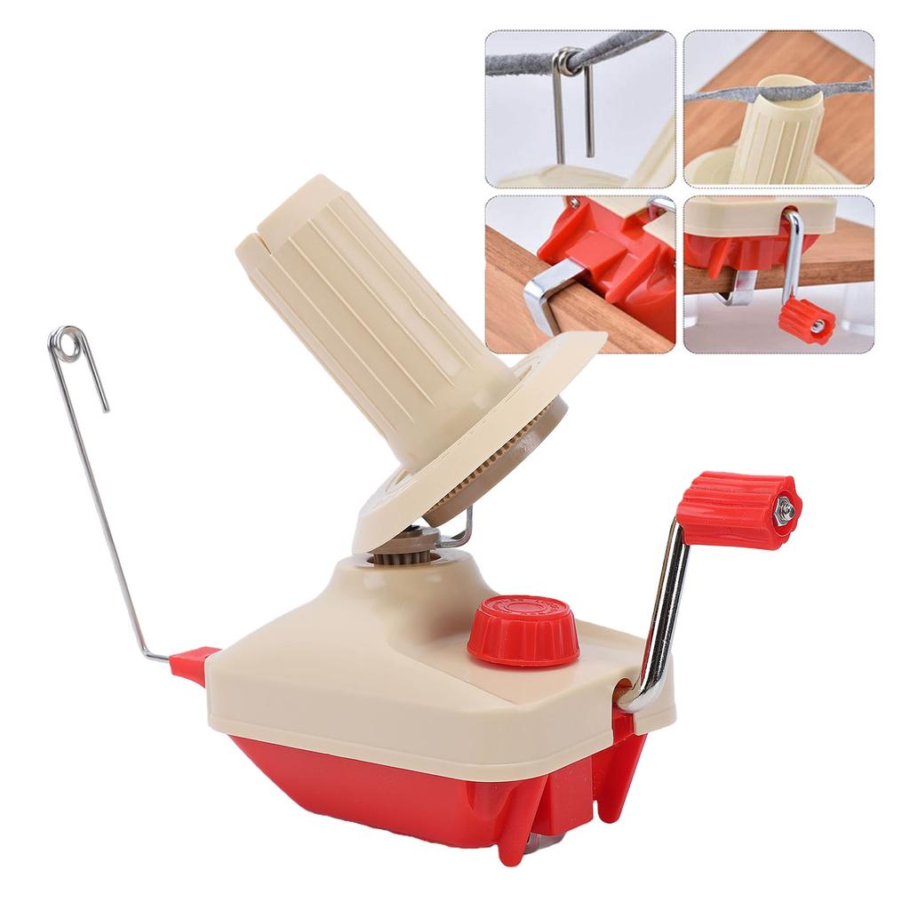 Yarn Winder, Manual Wool Winder with 360 Degree Rotation, Compact Portable Design, Professional Hand Operated Wool Holder for Croc