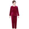 Spring New Arrival: Women's Douyin Style Jacquard Fashion Homewear Set – Stylish and Casual for Moms