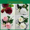 Flower Artificial Rose Wedding Hotel Restaurant Room Decoration Desktop Ornament