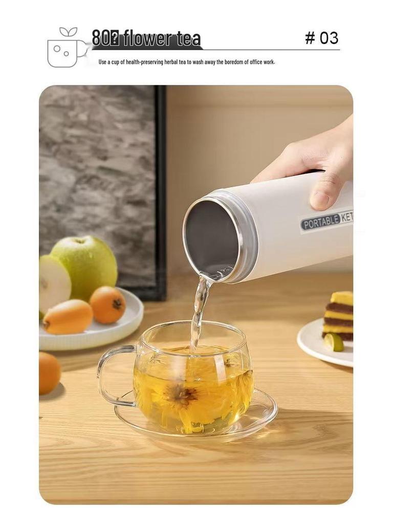Compact Electric Water Cup for Dorms & Offices