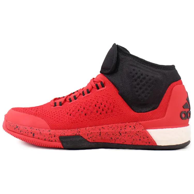 Adidas Crazylight Boost Trendy Sports Non-Slip Durable High-Top Basketball Shoes Men Sneakers Red D69449