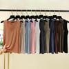 Plus Size L To 6XL Modal Women's Tank Tops U-Neck Summer Thin Sleeveless Bottomed Top Loose Tee Tops All Match Vest Comfort Homewear