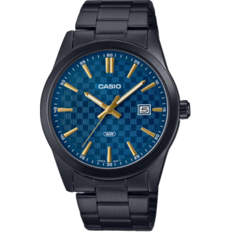 CASIO Quartz Movement Stainless Steel Strap Watch Unisex Blue Dial MTP-VD03B-2A Blue Dial