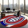 Montreal Canadiens (5) Round Office Rug Decorative Floor Rug for Office Bedroom Living Room and Home Space