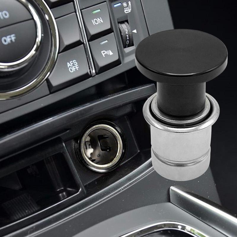 Automotive 12V Cigarette Lighter Socket Cover Lighter Easy Install Waterproof Dustproof Design for Car SUV Pickup