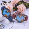 Creative World Map Plane Ceas de mână unisex Pointer Quartz No Numbers Party