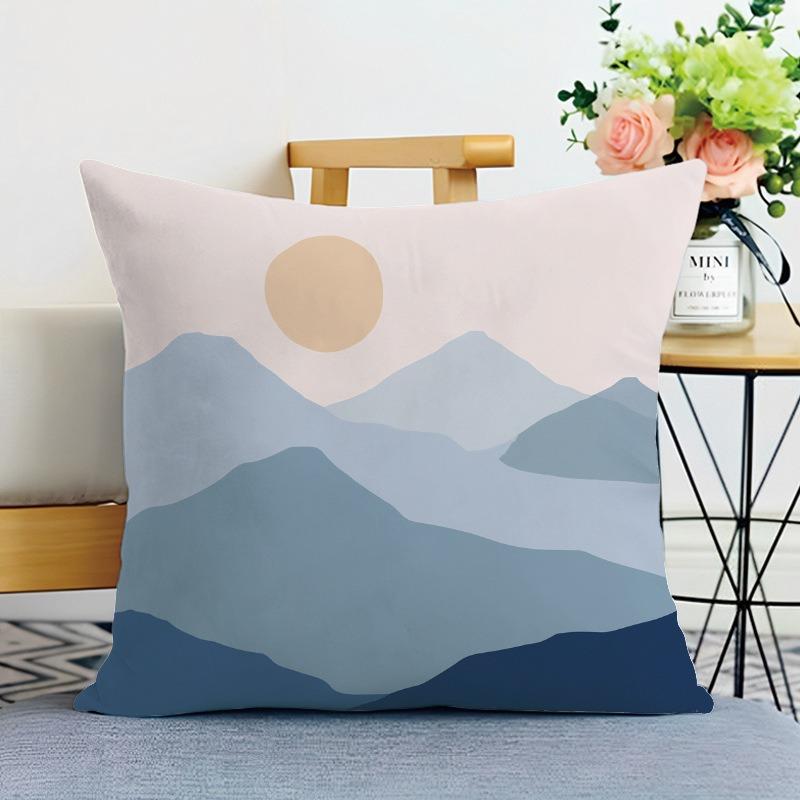 Morandi Farbabstimmung Druck Dekorative Kissenhülle Schlafzimmer Wohnzimmer Quadratische Kissenhülle
