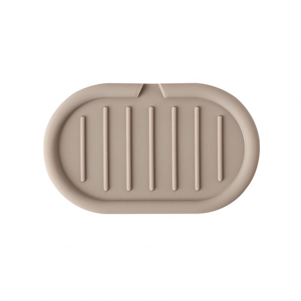 15*9cm Soap Holder Silicone Automatic Drainage Design Melt-Proof Anti-slip Organizer Pad For Kitchen Bathroom Laundry Soap Dish