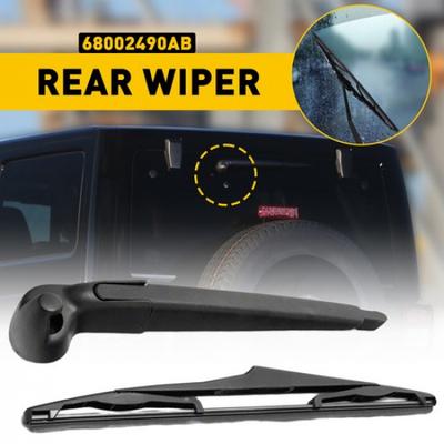 Rear Blade Wiper & Arm For 2007-2017 Jeep Wrangler 2018 Wrangler JK 68002490AB V