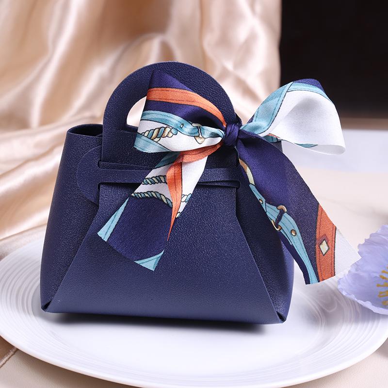 Korean Style Leather Candy Wedding Handbag and Gift Box