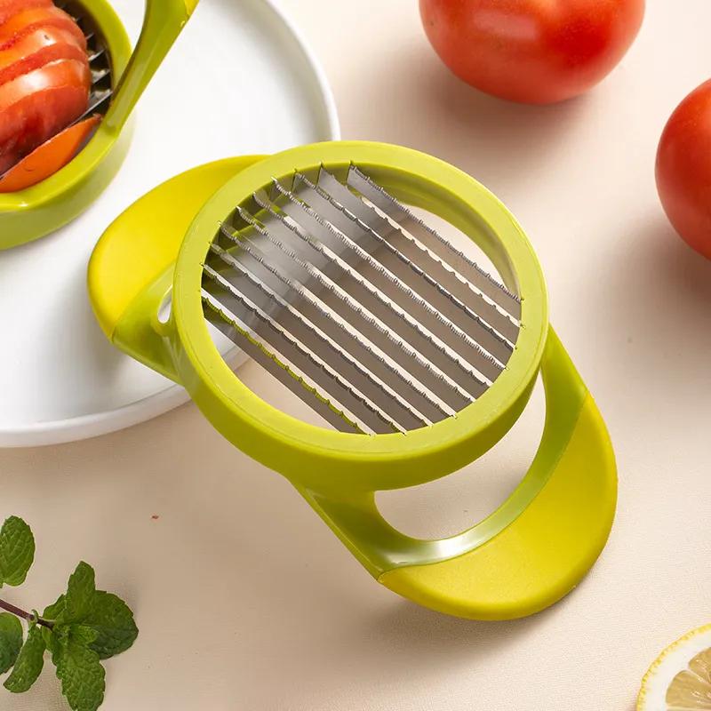 Stainless Steel Tomato Slicer Multifunctional Potato Onion Eggs Vegetable Cutter Cuts Tools Holder Slicers Kitchen Gadgets YY1257