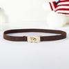 Fashionable Stretchable Versatile Slim Waist Belt Elegant and Minimalist Perfect for Dresses and Jackets Women’s Black Belt