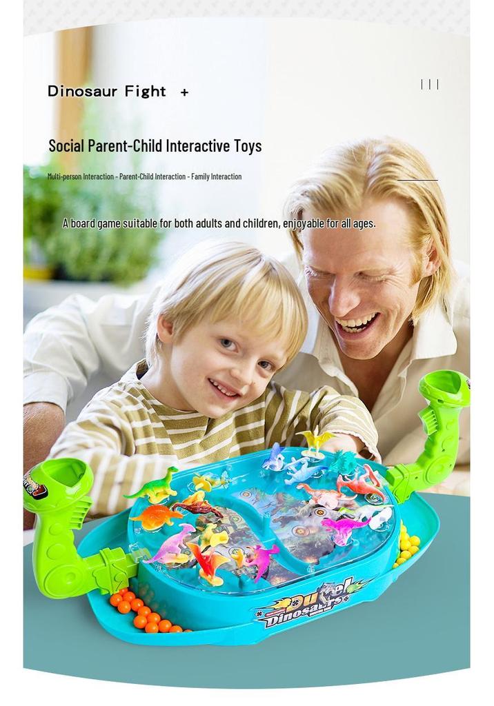 Interactive Dinosaur & Snowman Battle Board Game for Kids