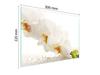 SZKLANA DESKA DO KROEJNIA 30x22 ORCHIDEA