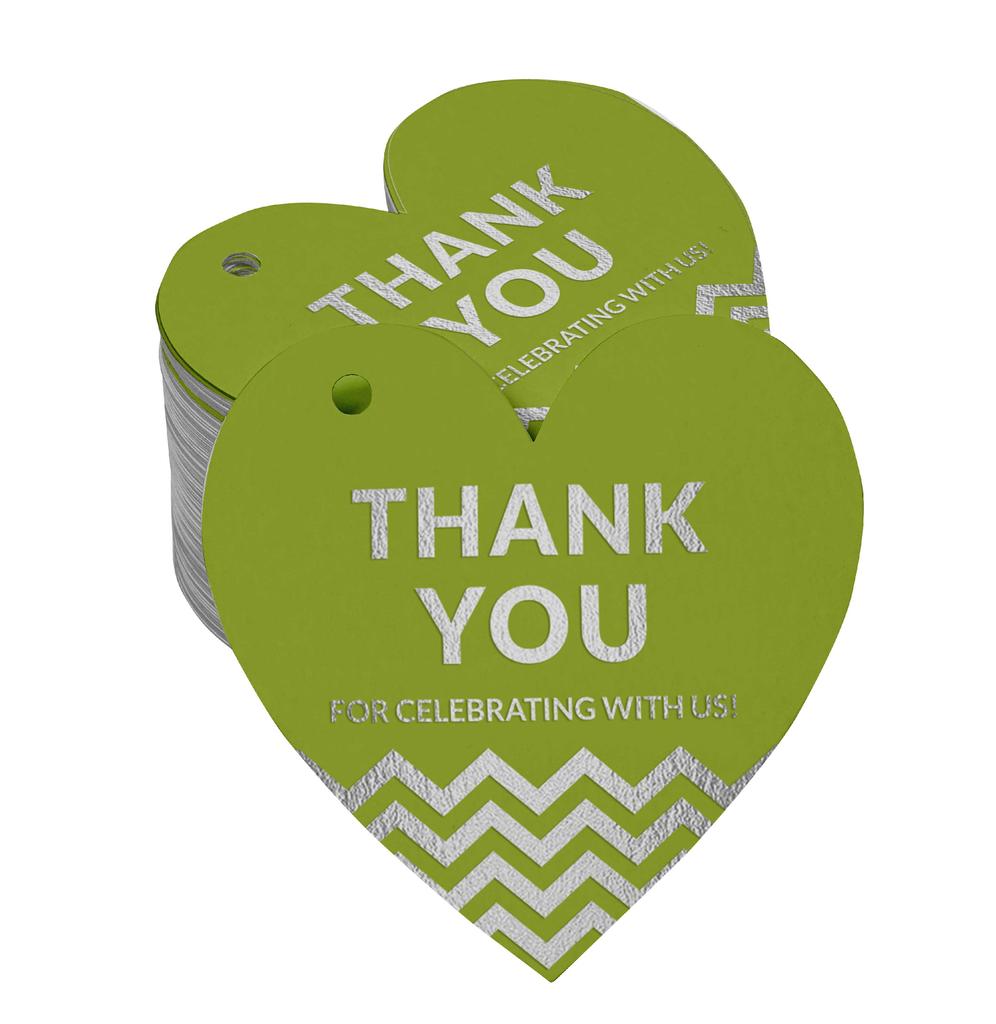 Inkdotpot Danke, dass Sie mit uns gefeiert haben Junggesellinnenabschied-Babyparty-Ruhestand-Hochzeit-Geburtstag Flaschenanhänger Echte Silberfolie Gastgeschenk Anhänger Packung von