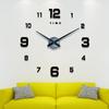 3D Acrylic Stereo Wall Clock DIY Hanging Large Fashion Crystal Clock for Living Room