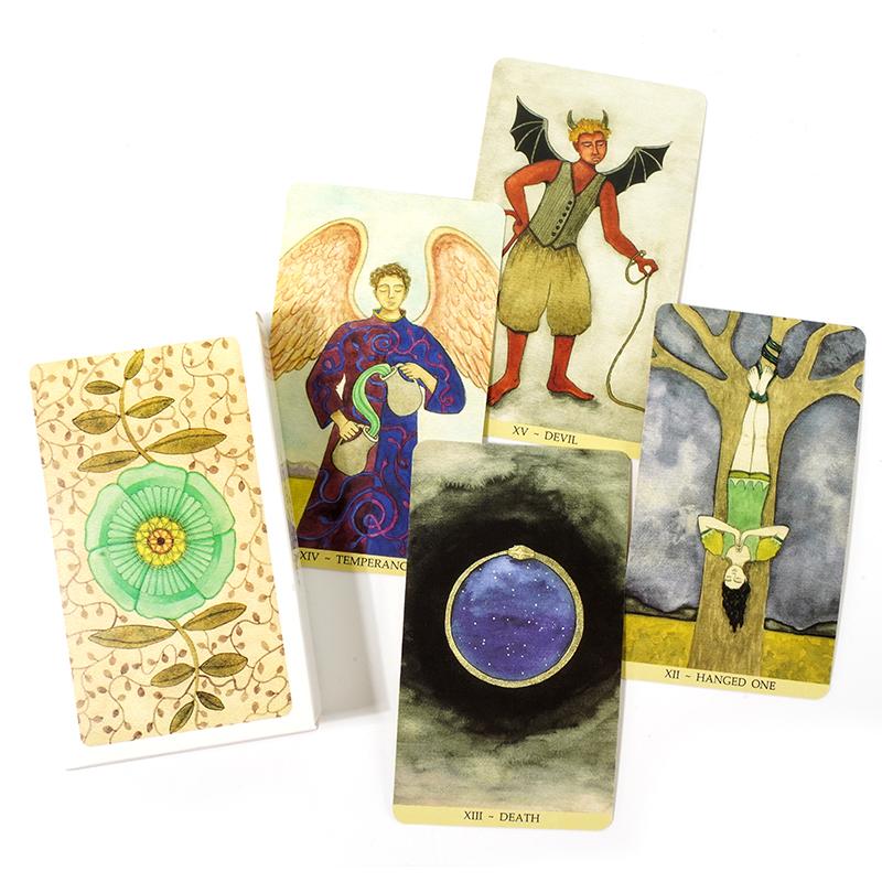 Carte Tarocchi Originali Durevoli Mazzi di Tarocchi Mara Lunne con Libretto di Istruzioni Mazzo di Carte Tarocchi Classico