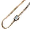 Small Pearl Chain Bracelet Watch Women'S Square Small Plate Watch Double Circle High Value 7717