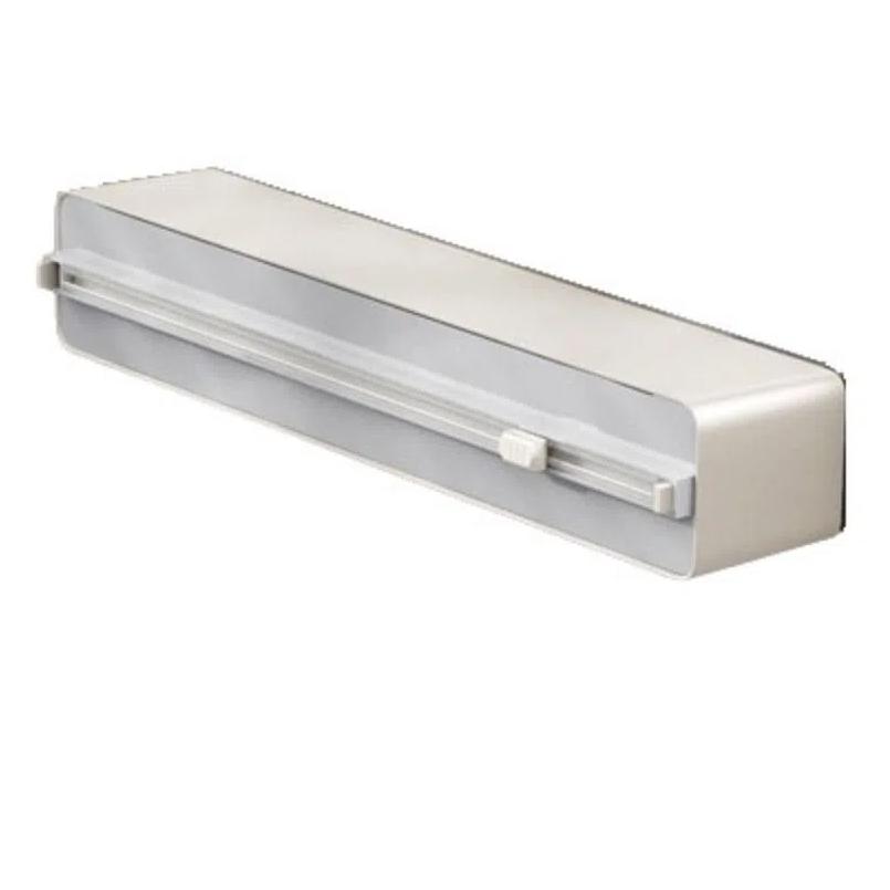 Настенный диспенсер для пищевой пленки, магнитный резак для бумаги для выпечки, диспенсер для оберток из алюминиевой фольги Grey Single Layer