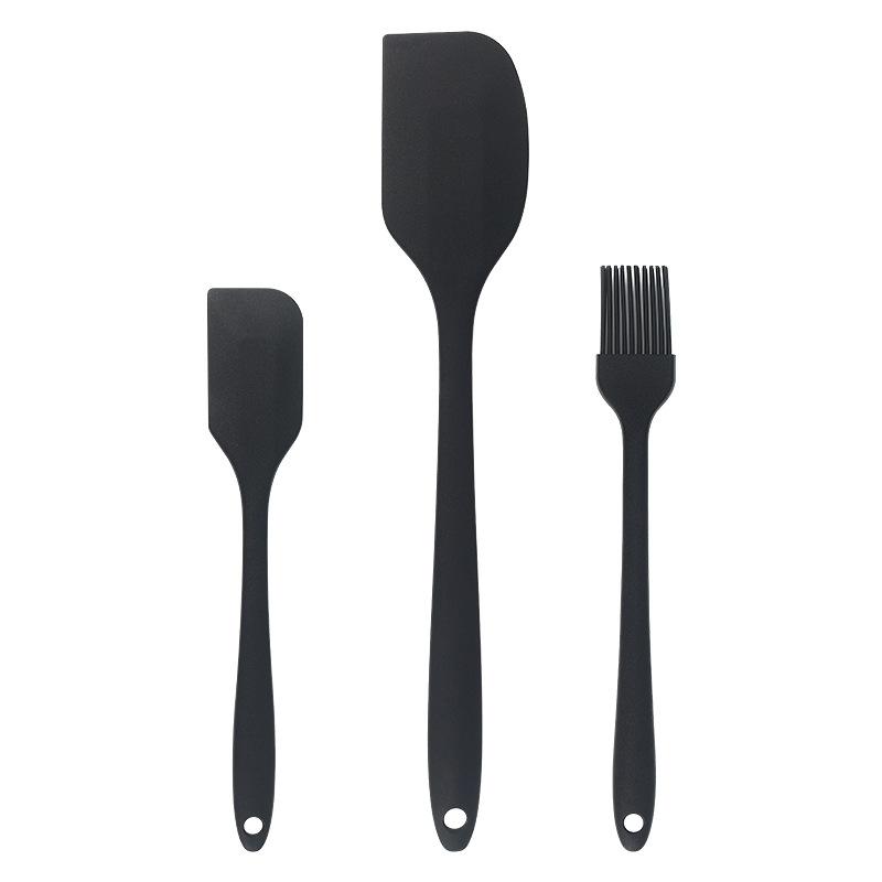 3-piece Spot Integrated Silicone Spatula Oil Brush 3-piece Set Baking Cream Spatula Single Cake Scraper Baking Tool