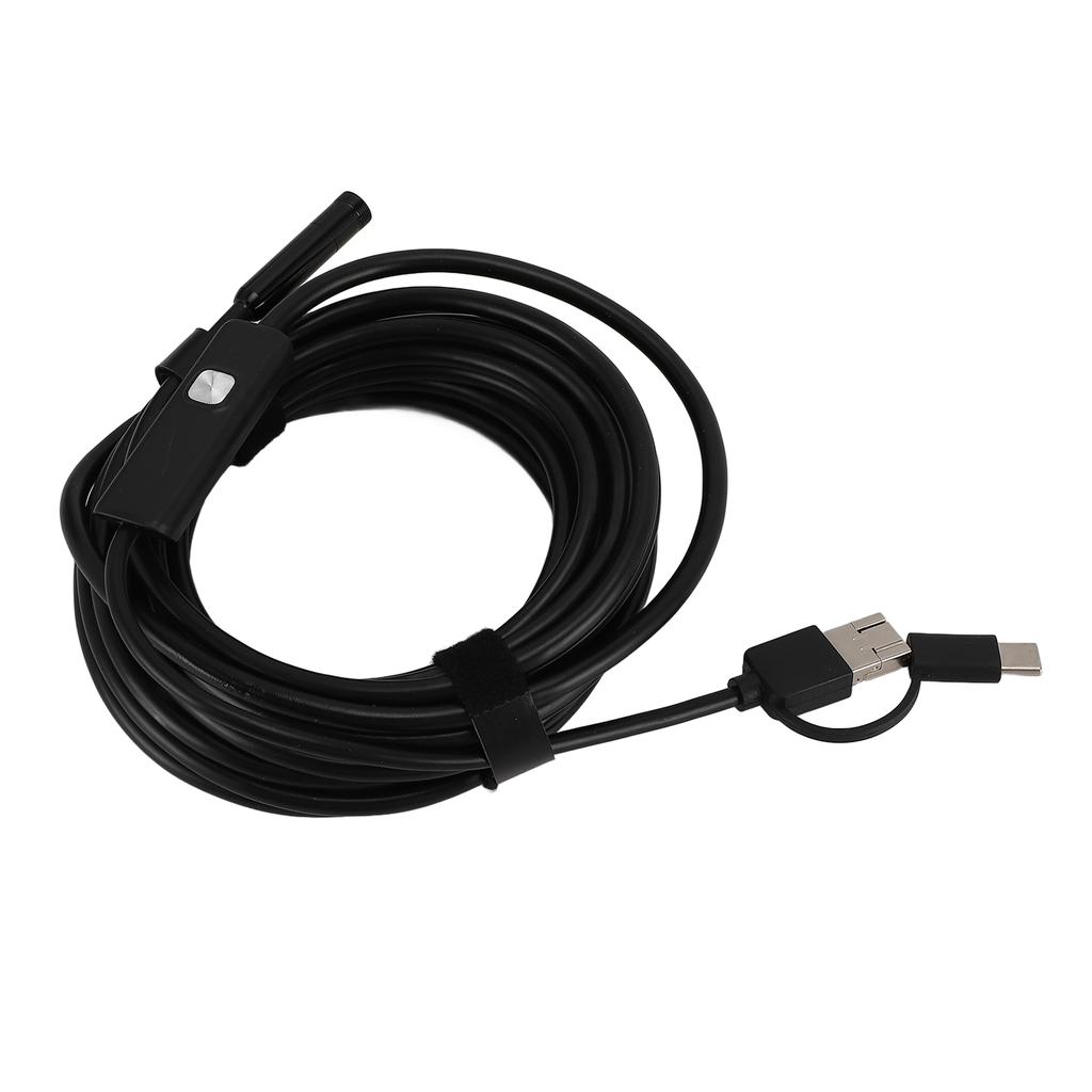 USB C Endoscope Camera with Adjustable LED Light 8mm 1200P Borescope with Snake Camera IP68 Water Resistant USB