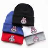 Men's and Women's Outdoor Sports Warm Hats, Autumn and Winter Trendy Cartoon Woolen Hats, Labubu Embroidered Student Knit Hats