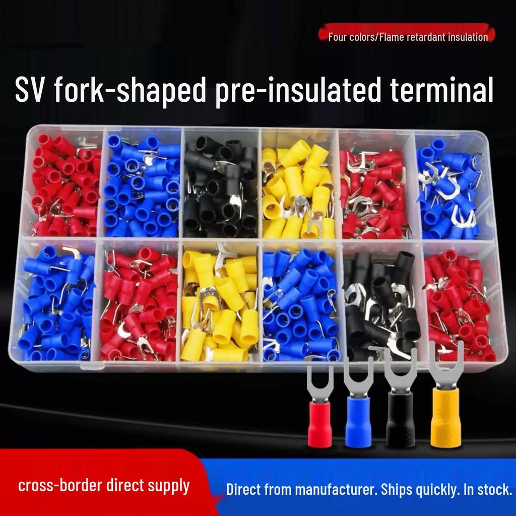 SV1.25-3 U/Y-Type Pre-insulated Copper Crimp Terminal Lug