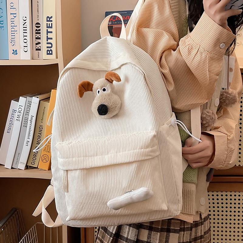 Schoolbag Simple junior high school schoolbag Female college student American retro niche ins Mori backpack Small casual backpack