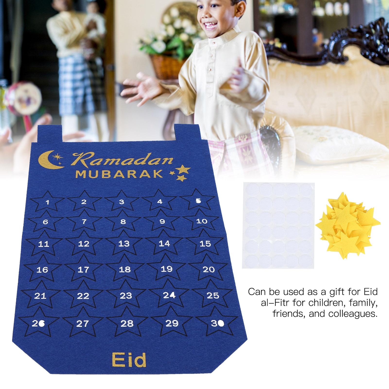 

Eid Mubarak Advent Calendar ing Fabric Countdown Date Display Ramadan Decoration