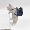 Resin Animal Statue Aquarium Accessories Fish Tanks Decorations Home Decors Hanging Cats Figurines with Storage Basket