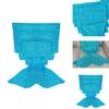 Mermaid Tail Throw Blanket With Acrylic Material For Kids And Adults Perfect For Spring And Fall