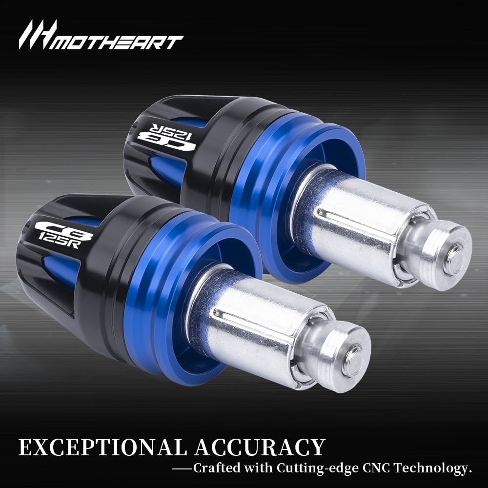 MotHeartZero Motorcycle Handlebar End Cap for CB125R 2017-2024 7/8"(22mm) Steering Wheel 17mm Diameter CNC