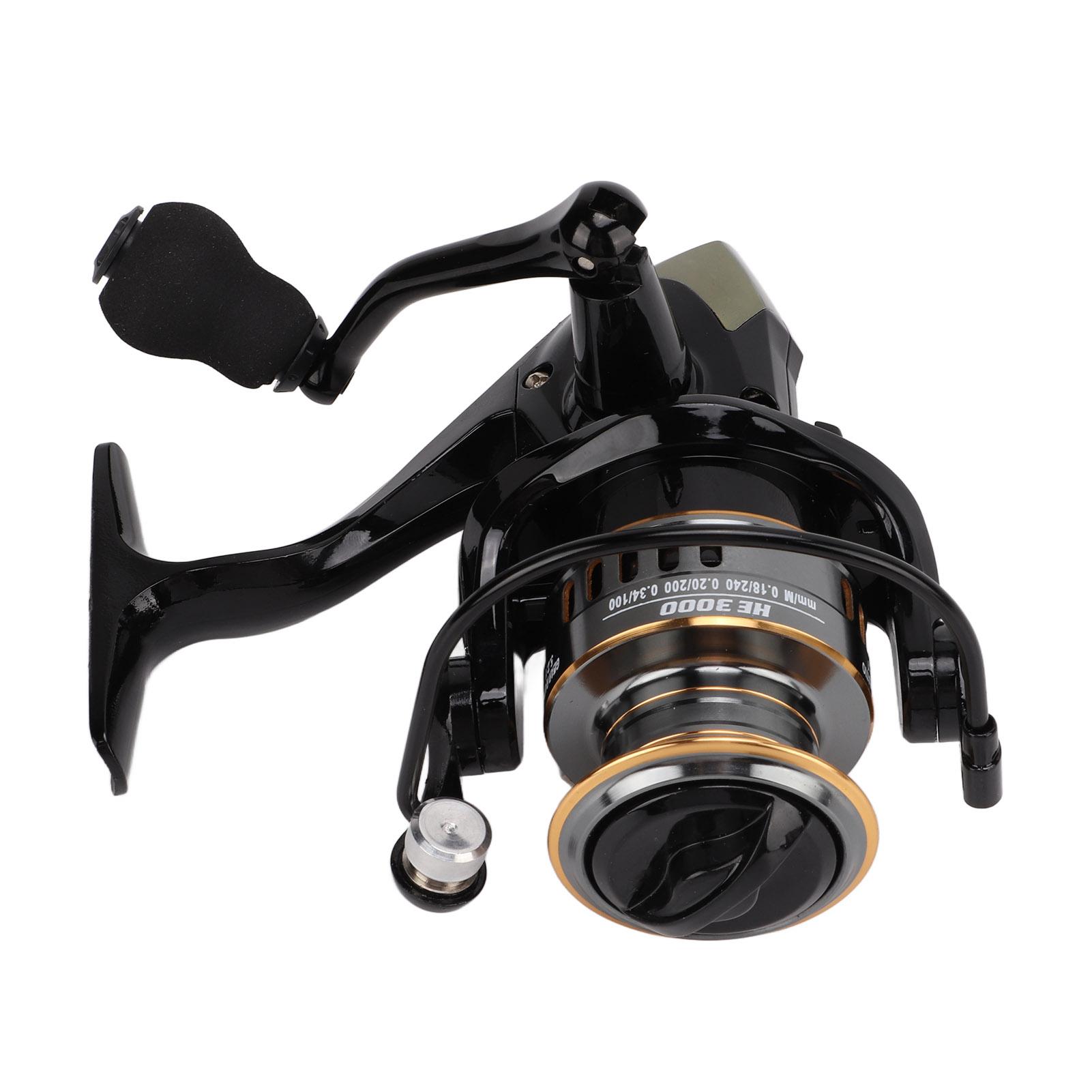 

5,2:1 Рыболовная спиннинговая катушка Полностью металлическая Морская рыболовная катушка для пресной и соленой водыHE3000