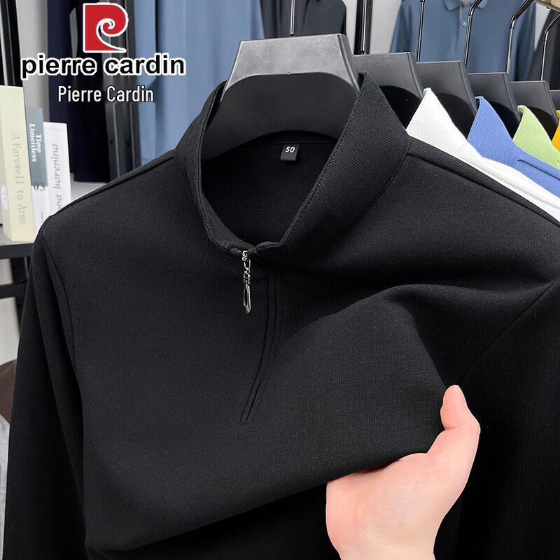 Pierre Cardin Men's Half-Zip Long Sleeve T-Shirt