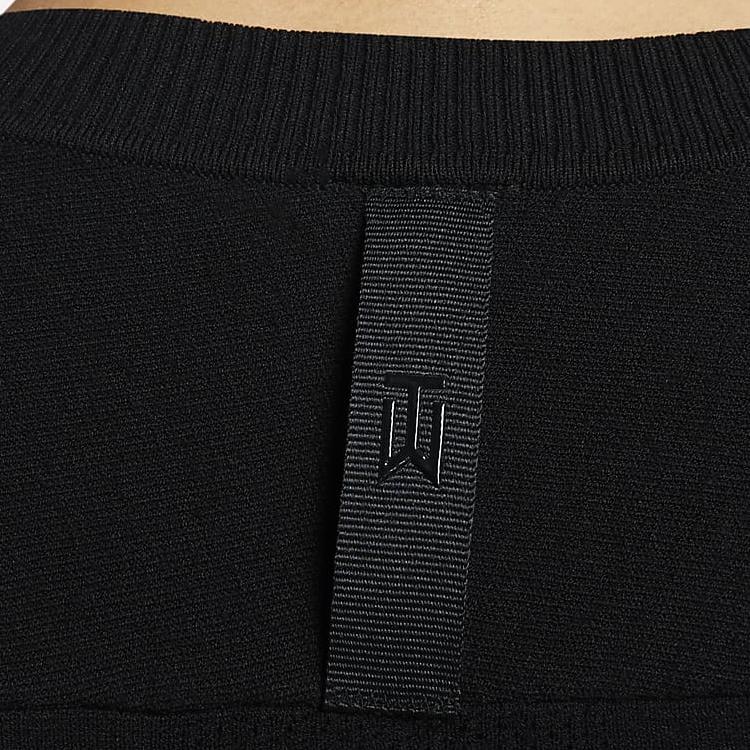 Nike Solid Color Logo Pullover Crew Neck Long Sleeve T-Shirt Men Tops Black DR5292-010